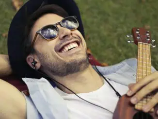 man smiling feeling calm after panic attack