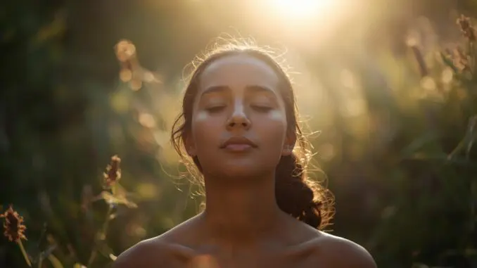 Person experiencing peace and relief after trauma therapy in Chicago