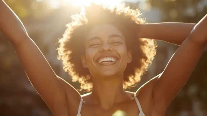 happy confident person after emdr therapy in chicago