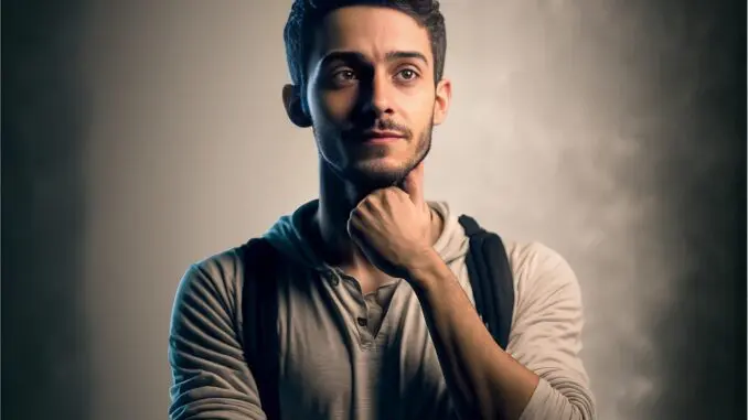 man wondering if CBT helps with anxious thinking