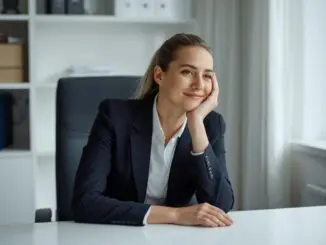 woman exhausted at work in downtown chicago and burned out needing CBT therapy