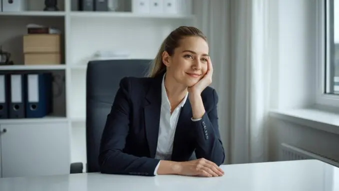 woman exhausted at work in downtown chicago and burned out needing CBT therapy