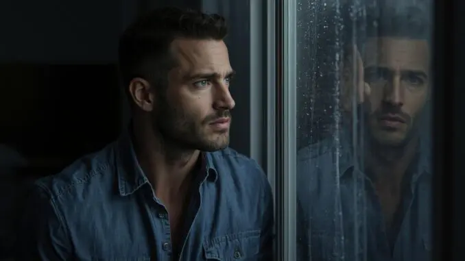 lgbt anxiety cbt therapist chicago man looking out calm anxiety clinic window