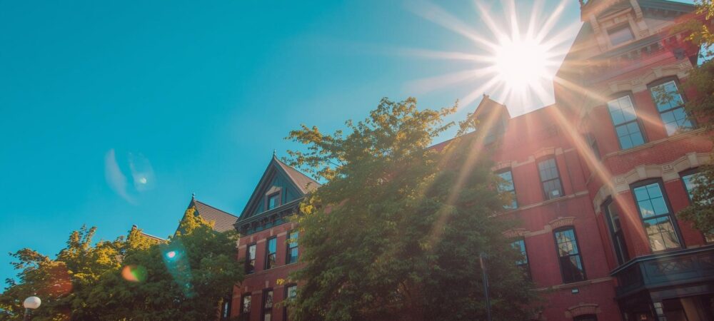 Bright sunny day in Lakeview Chicago Calm Anxiety Lakeview Community Chicago