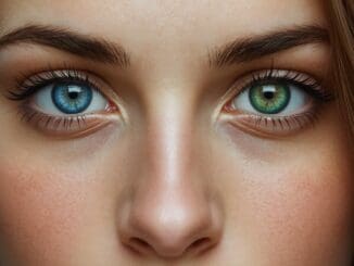 Close-up of eyes with bilateral focus representing EMDR therapy eye movement technique for PTSD treatment