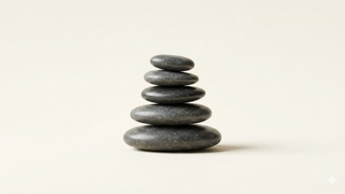 stacked rocks representing emotional regulation at Calm Anxiety Clinic