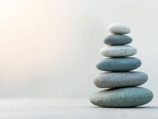 Calm surface holding quiet tension, representing leadership fatigue and the cost of always being composed