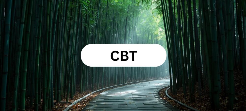 Cognitive Behavioral Therapy (CBT) in Chicago represented by a calming path